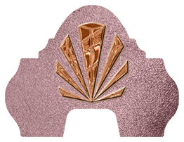 DARAY-L-602-CP-SH-OR Copper Sunburst Shimmer Orchid